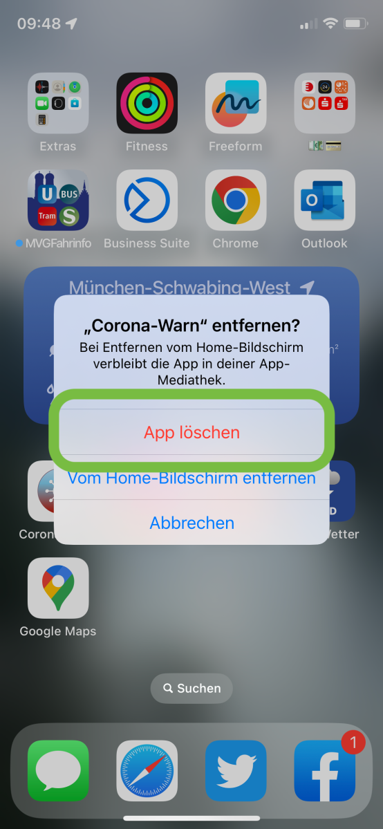 CWA löschen