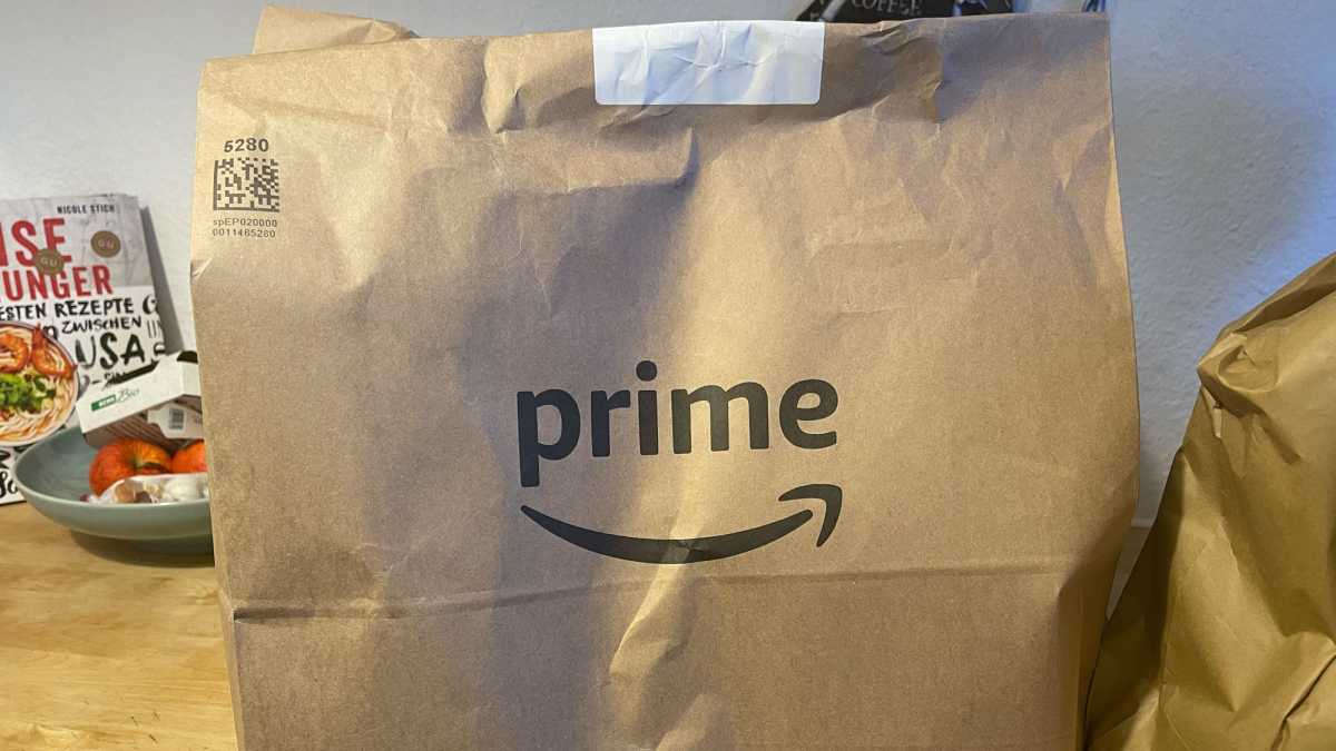 Braune Papiertüten von Amazon Fresh