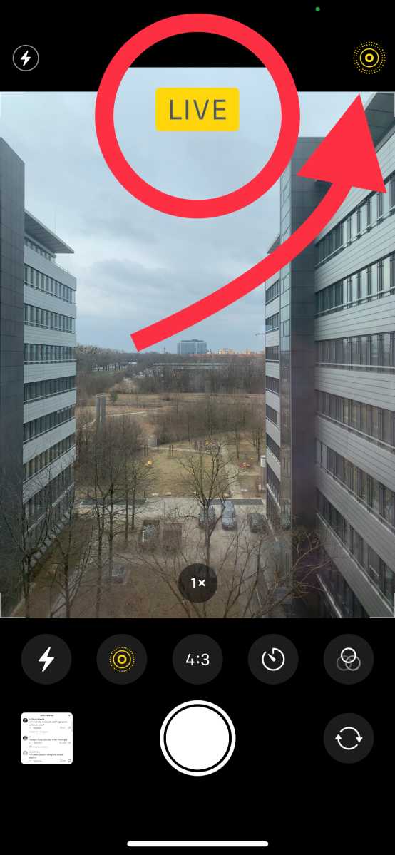 Live-Foto auf dem iPhone aktivieren