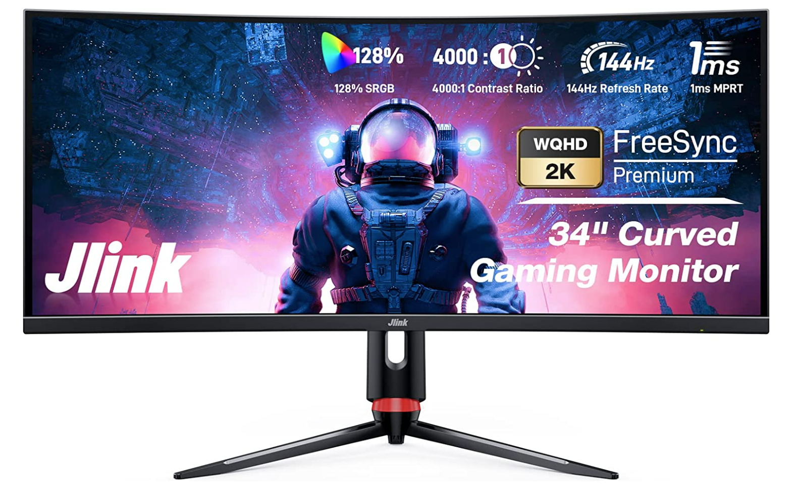 Jlink 34-inch Curved Gaming Monitor (D34QR4K)