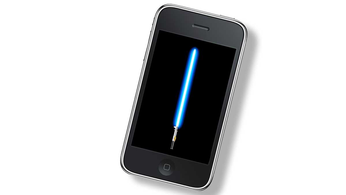 iPhone-Lichtschwert: Fast wie ein echter Jedi