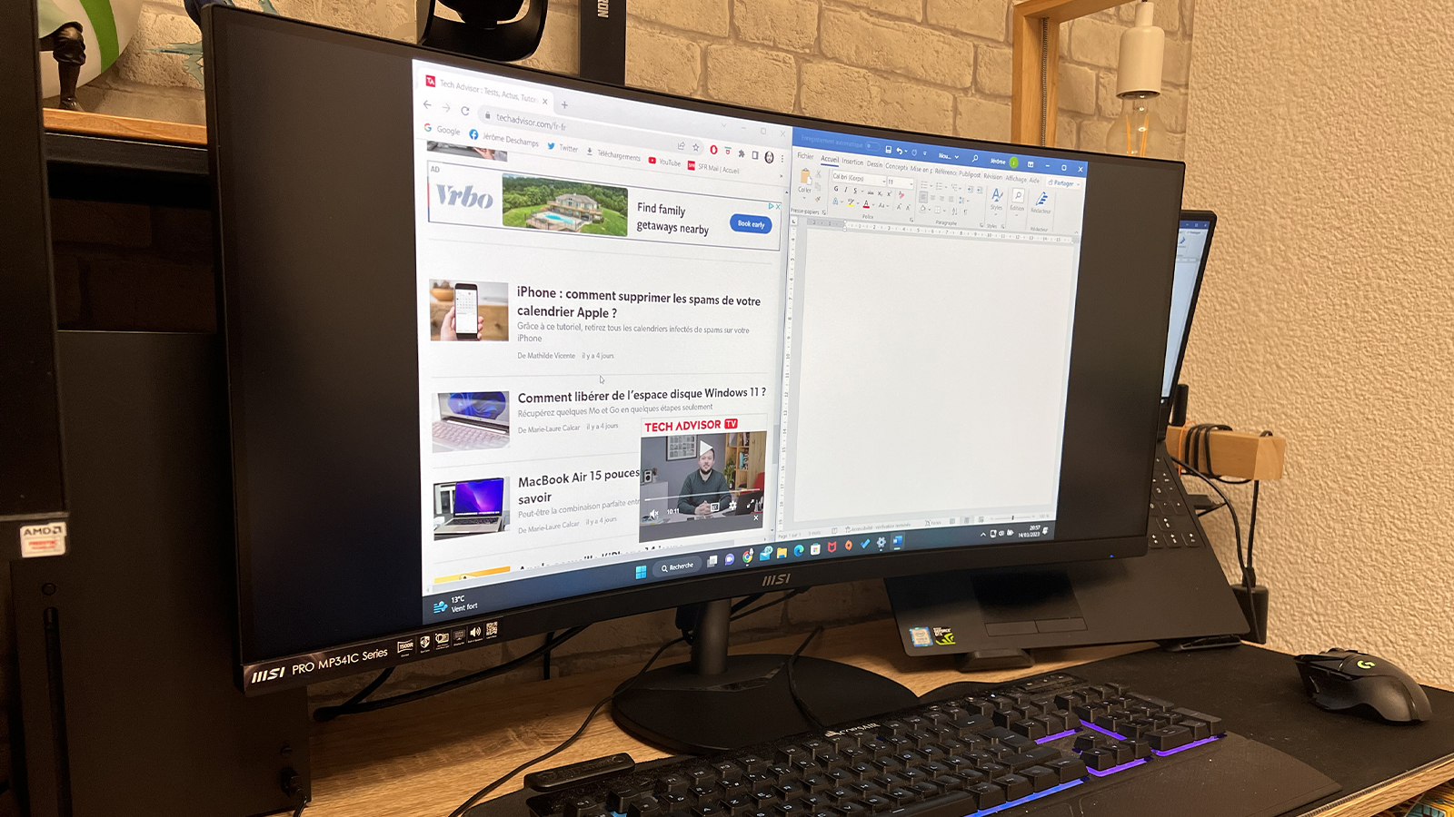 MSI Pro MP341C Series - Un écran incurvé imposant et de qualité