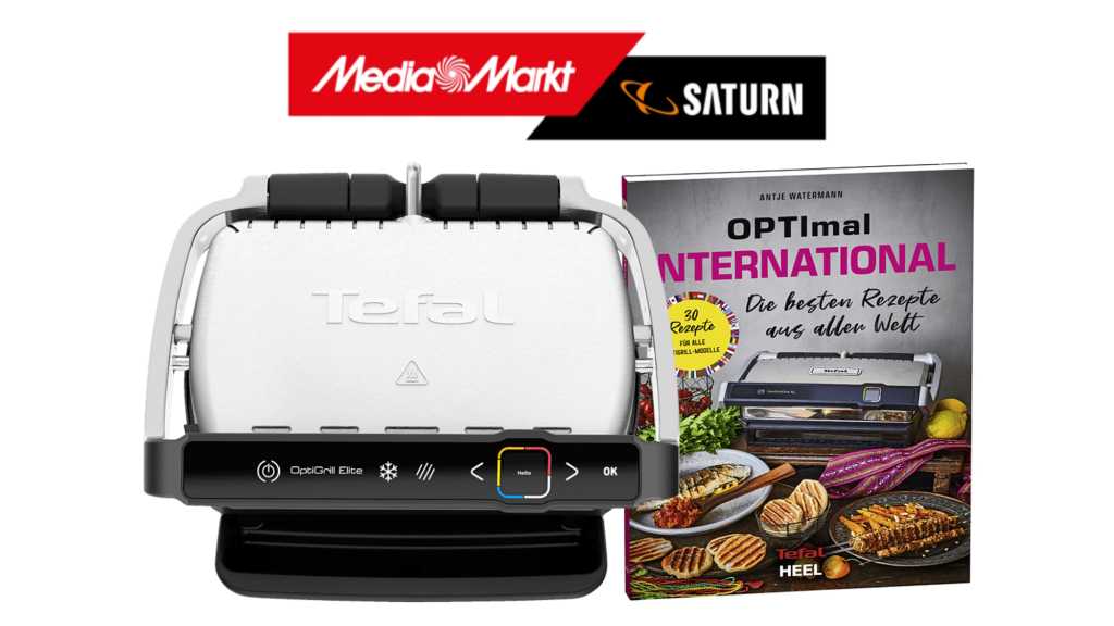 Image: Top-Deal: Tefal Optigrill Elite+ jetzt um mehr als 50 % reduziert bei Media Markt