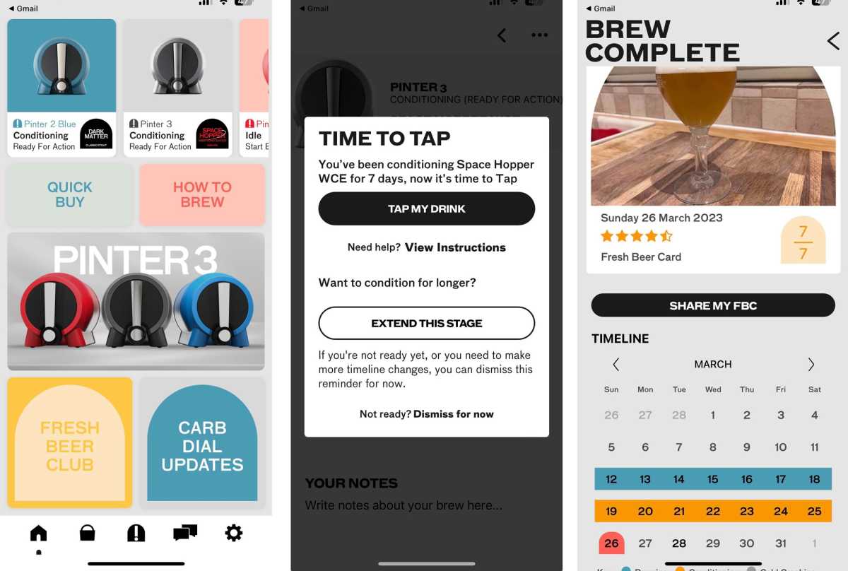 Pinter 3 review - app notifications