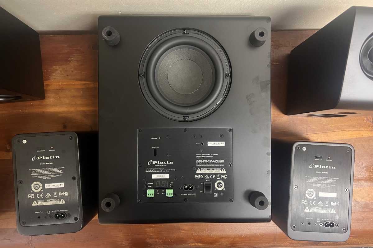 Platin Monaco front, center, surround, and subwoofer