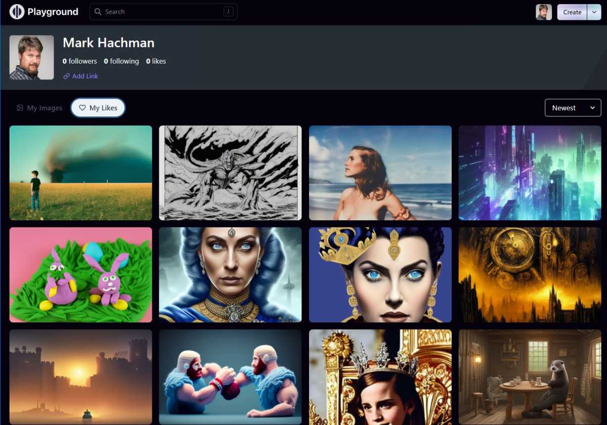 Best AI art generators Playground AI sample images