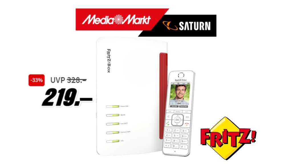 Image: Fritzbox 7590 plus Fritzfon C6 im Bundle zum Hammerpreis â konkurrenzlos gÃ¼nstig