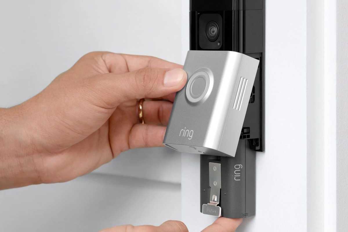 Installing the Ring Battery Doorbell Plus battery