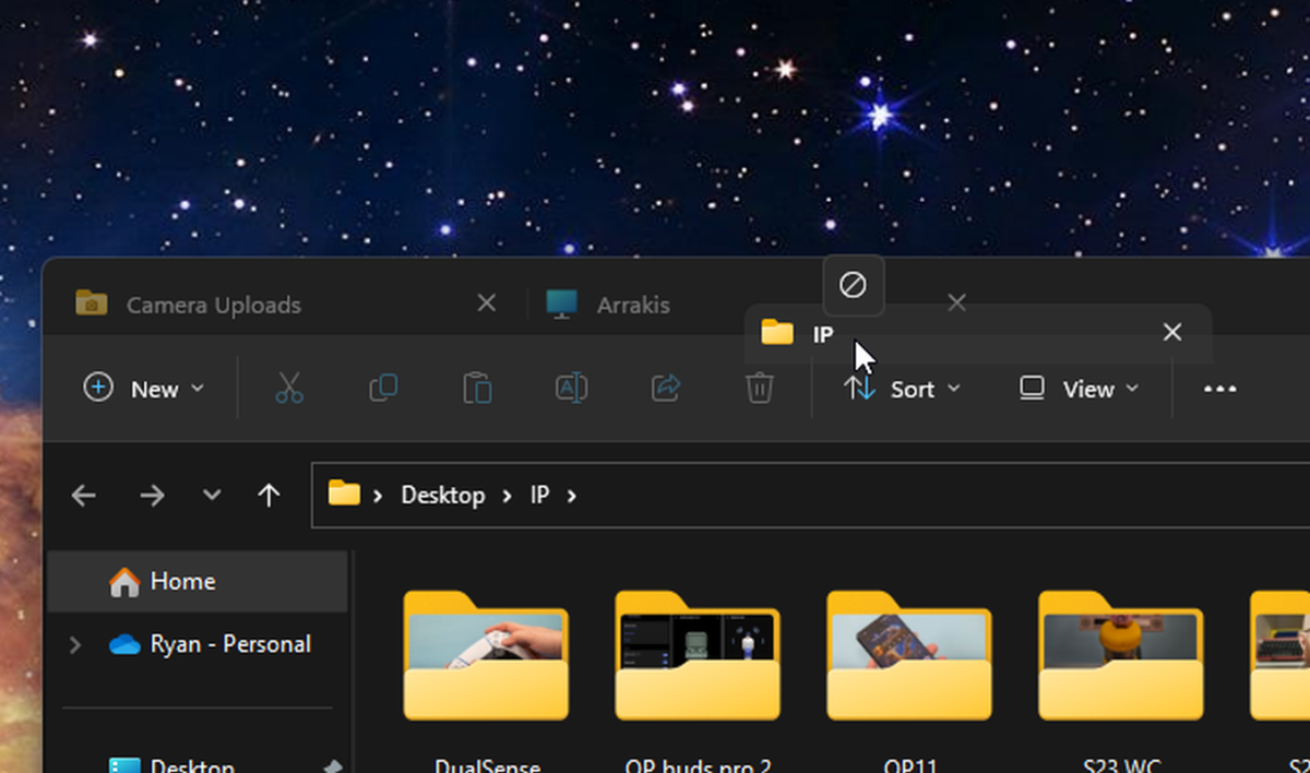 Windows 11 File Explorer tabs