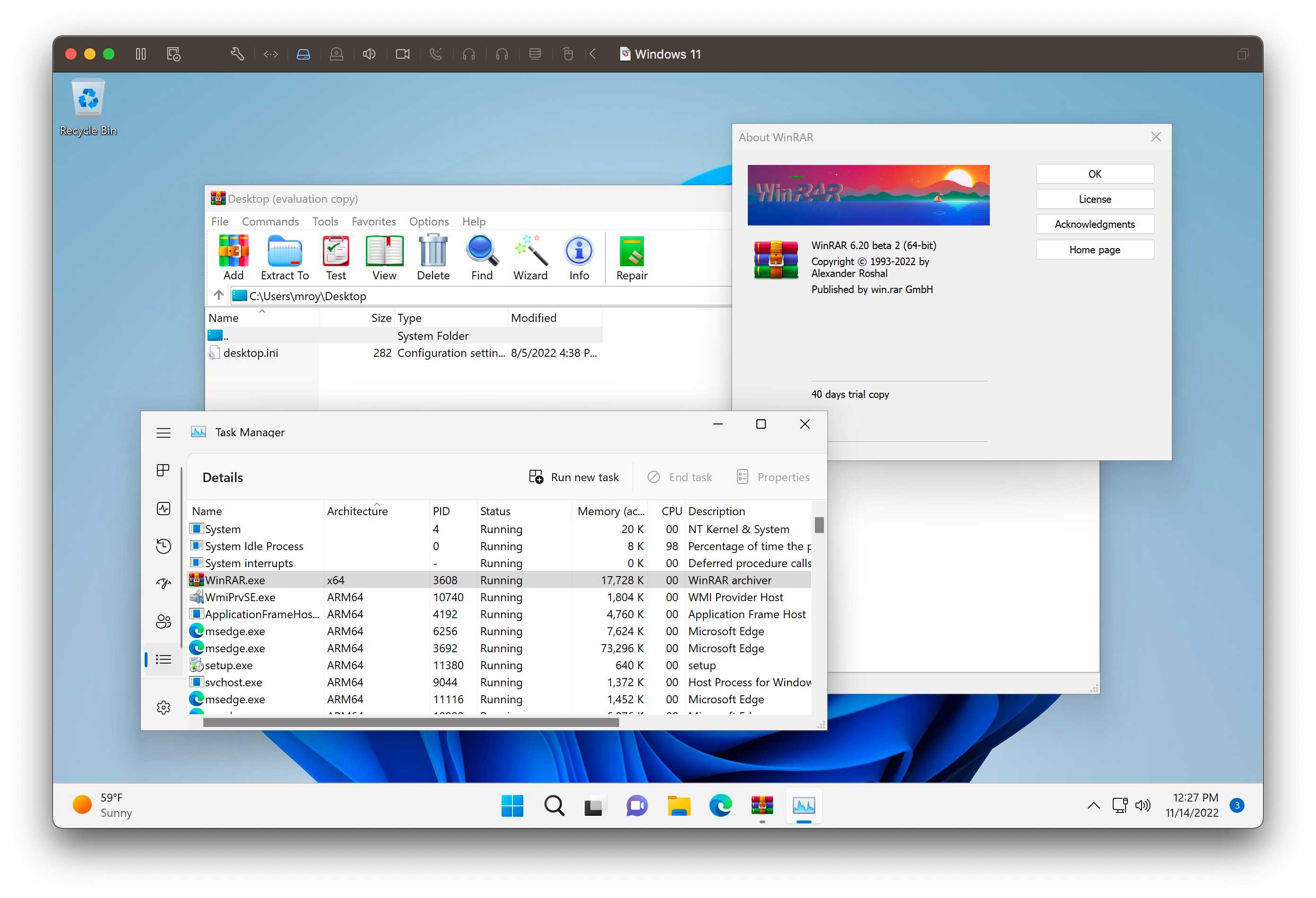 VMware Windows 11 on Mac