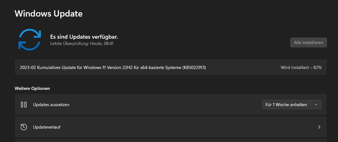 Windows 11: Das "Moment 1"-Update ist über jetzt Windows Update erhältlich.
