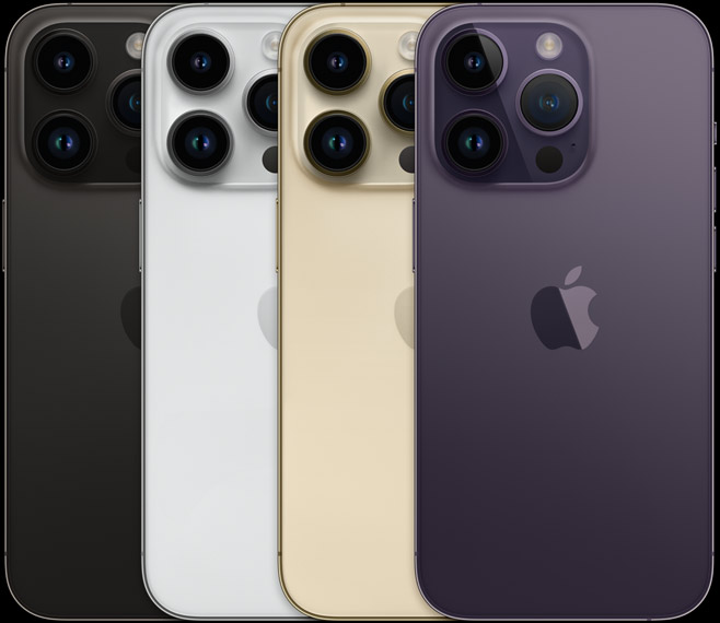 iPhone 14 Pro in vier Farben