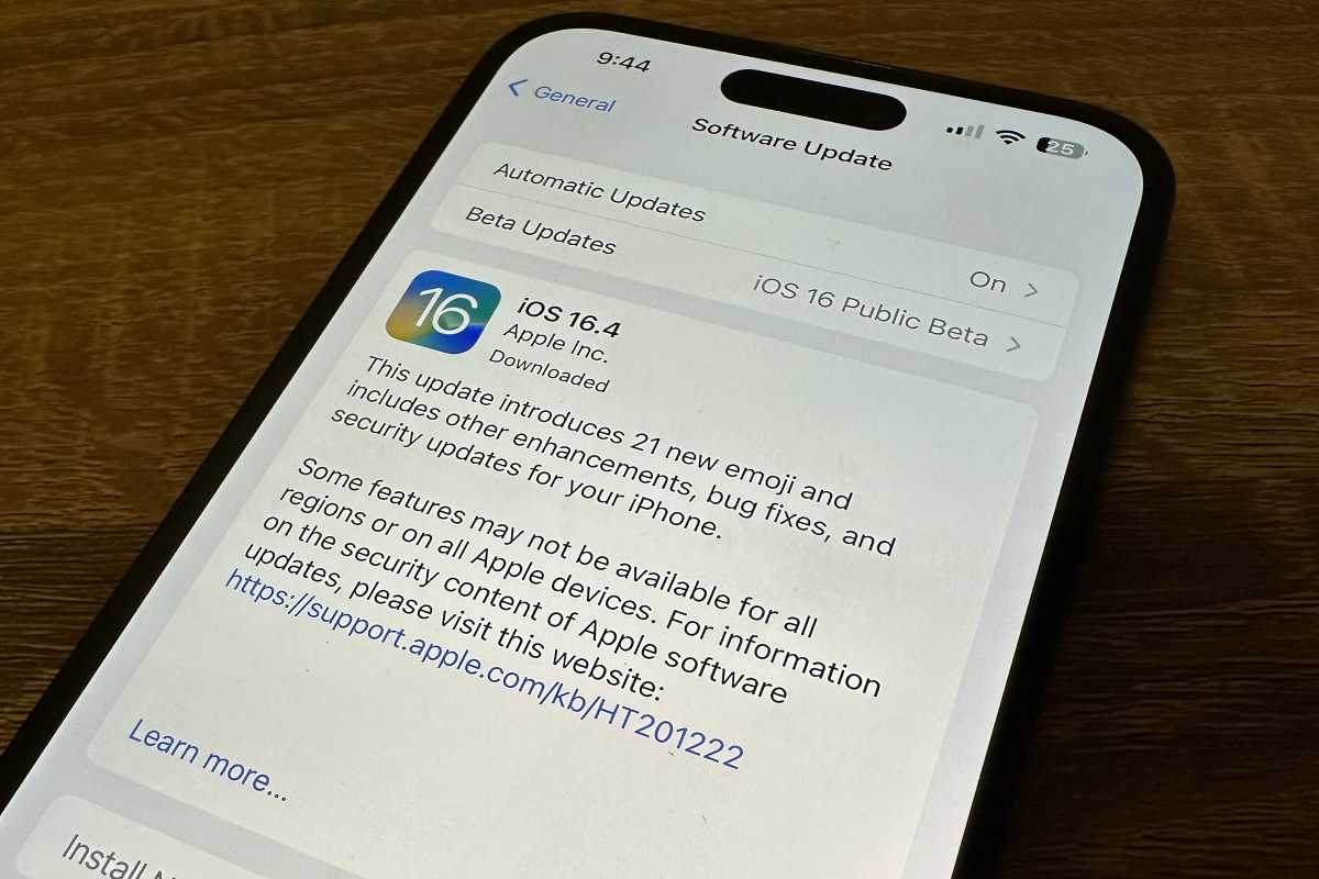 iOS 16.4 software update