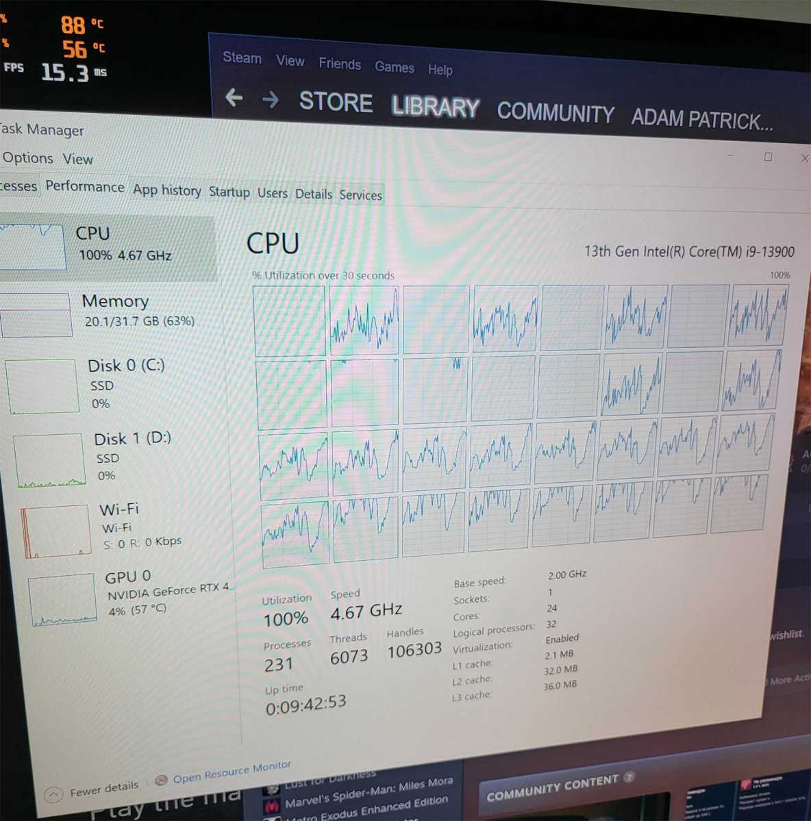 The Last of Us PC processor performance