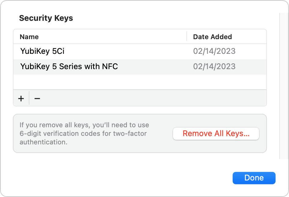 Apple te permite ver llaves y cuando las has registrado