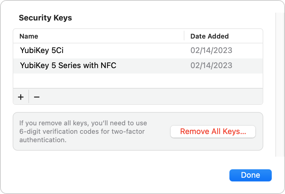 Cómo configurar llaves de seguridad de hardware con tu ID de Apple