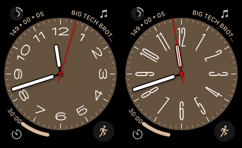Metropolis-Zifferblatt auf der Apple Watch