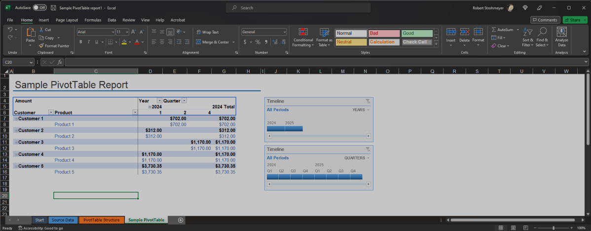 Excel Pivot Tablosu