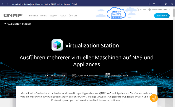 Schritt 1: Das leistet die Virtualisierung bei Qnap