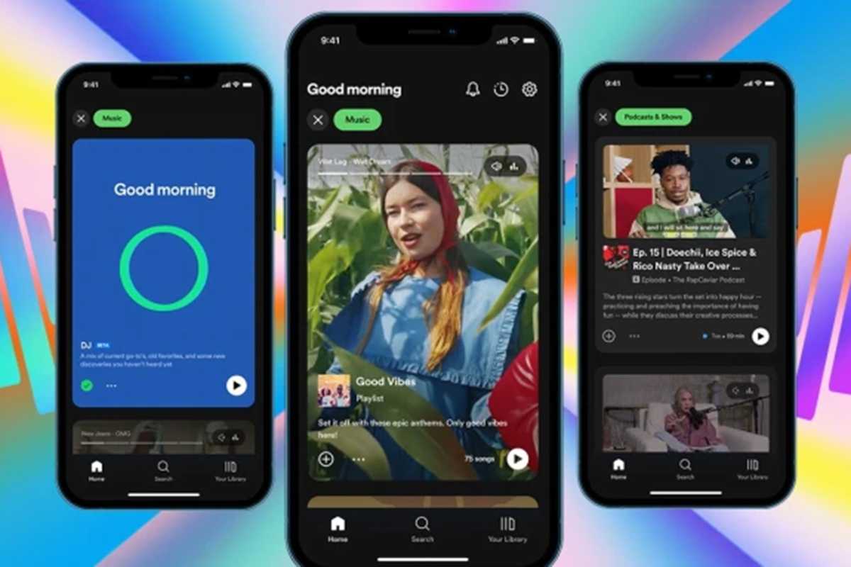 Redesign of the Spotify interface