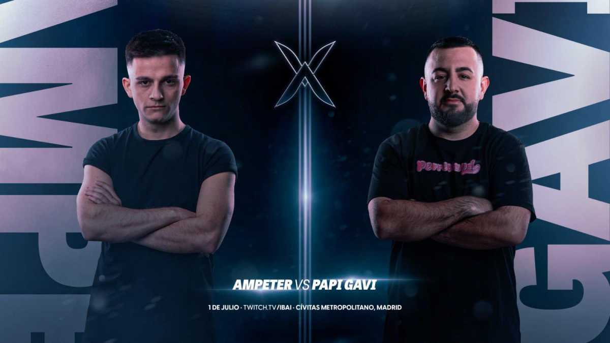 Ampeter y Papi Gavi en el cartel promocional de La Velada del Año 3