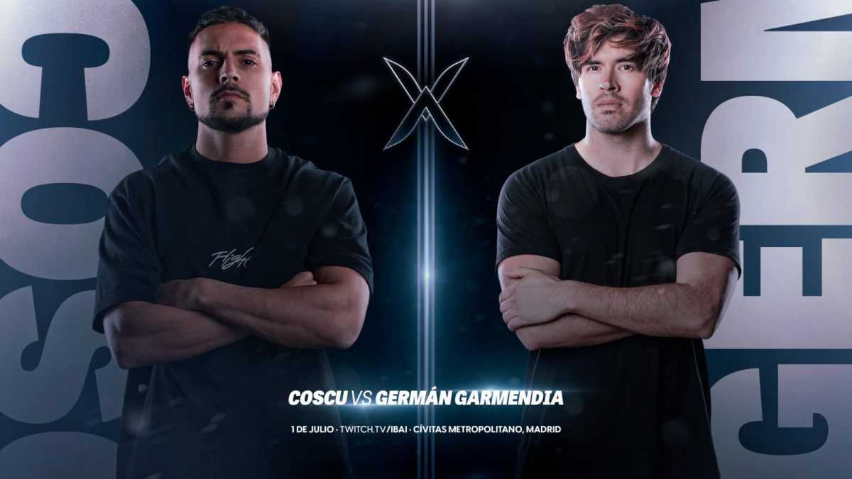 Coscu y Germán Garmendia en el cartel promocional de La Velada del Año 3