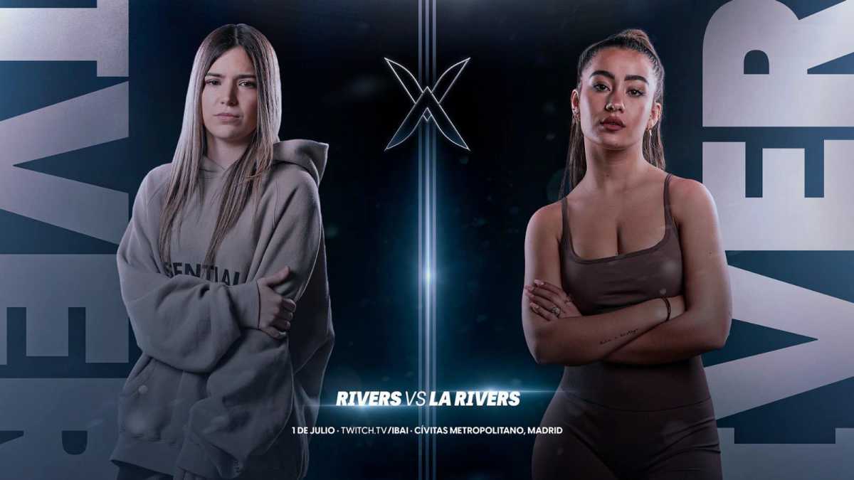 Rivers y La Rivers en el cartel promocional de La Velada del Año 3