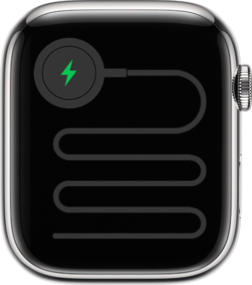 Apple Watch mit leerem Akku