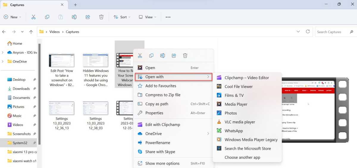 Windows 11 Set Screenshot of Apps by Default