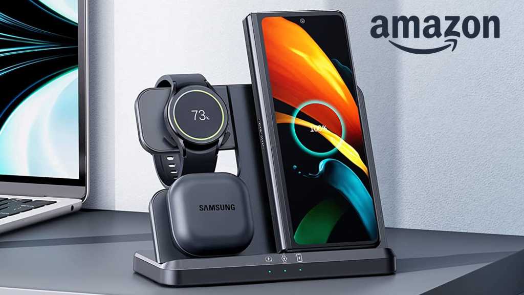 Image: 3-in-1-Ladestation fÃ¼r Samsung-GerÃ¤te fÃ¼r 33,99 Euro bei Amazon