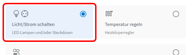 Vorlage auswählen