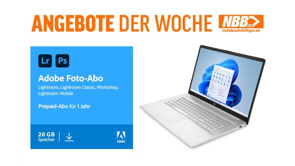 Image: Adobe Creative Cloud Foto-Abo um Ã¼ber 35 % reduziert und weitere Top-Deals bei NBB