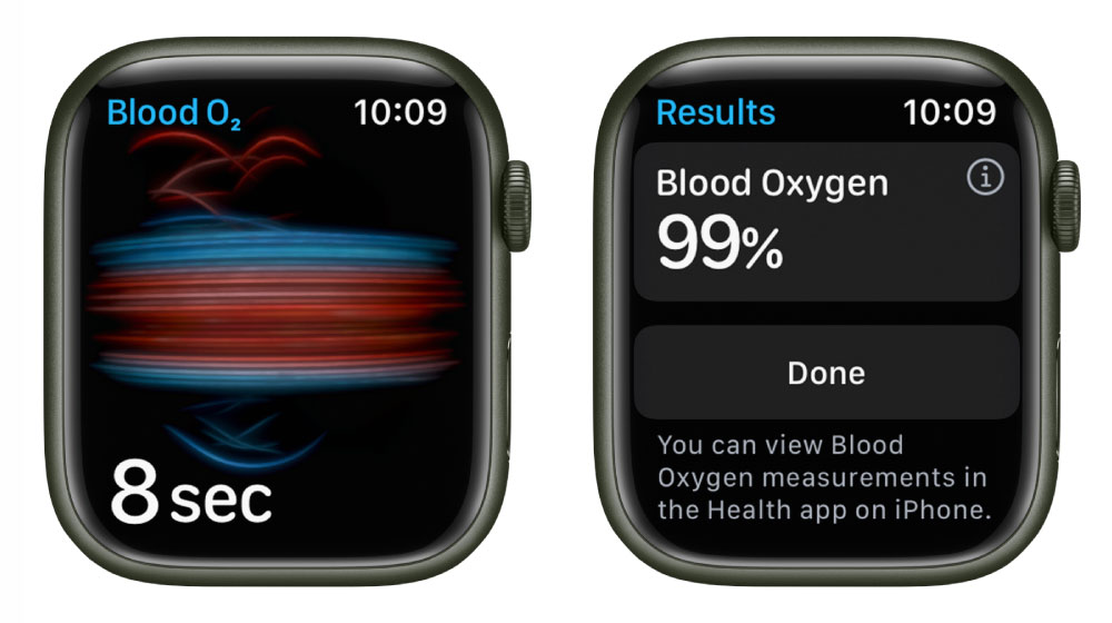 Apple Watch Blood Oxygen SpO2
