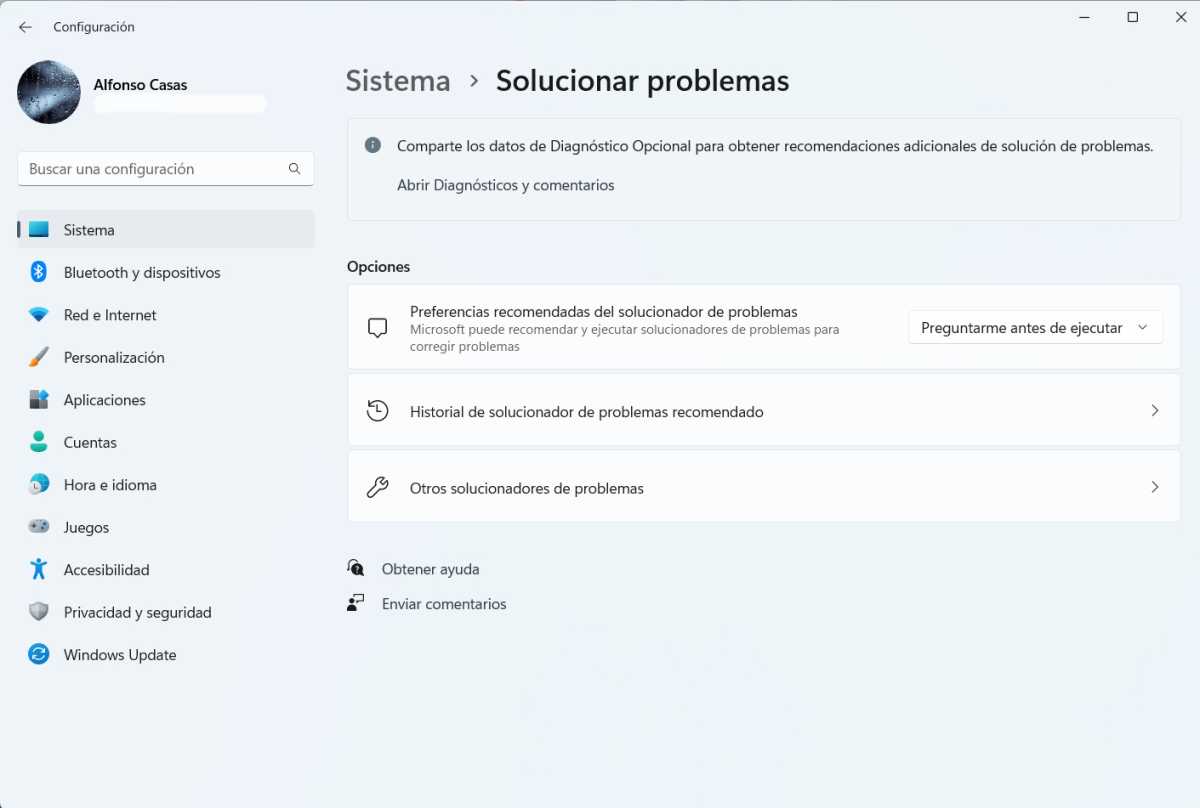 Reparar Bluetooth solucionador de problemas