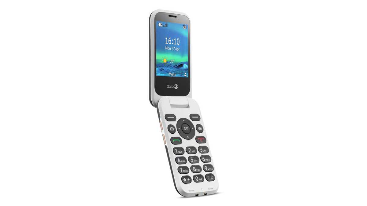 A Doro 6880 flip phone