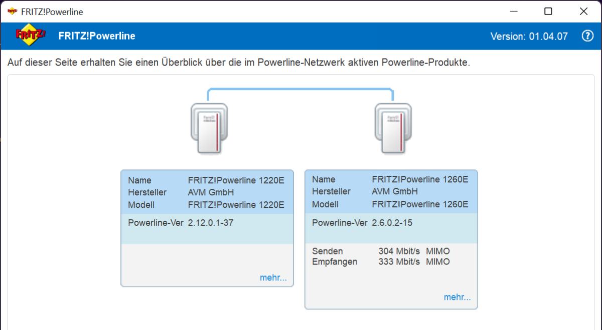 Fritz Powerline Software