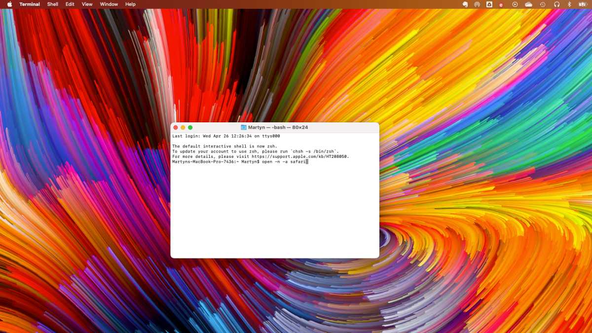 Using Terminal on macOS