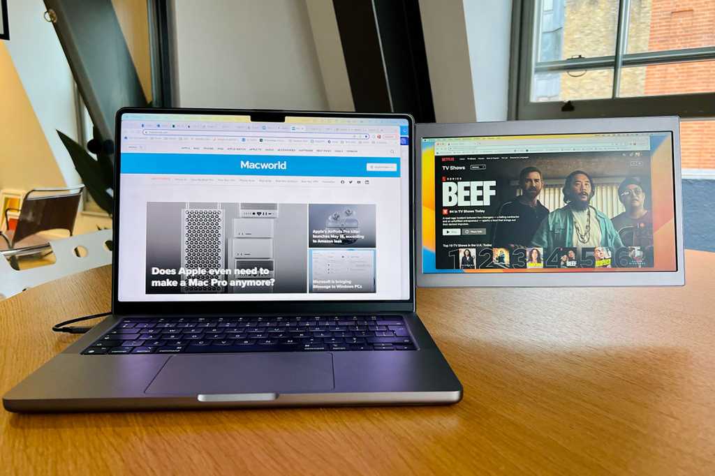 Image: Test: CopGain Dual Laptop Screen Extender â Bildschirm-Erweiterung zum Einklappen