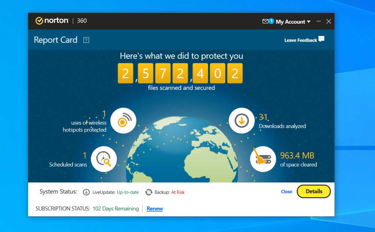 Norton 360 review 2023 - Report card