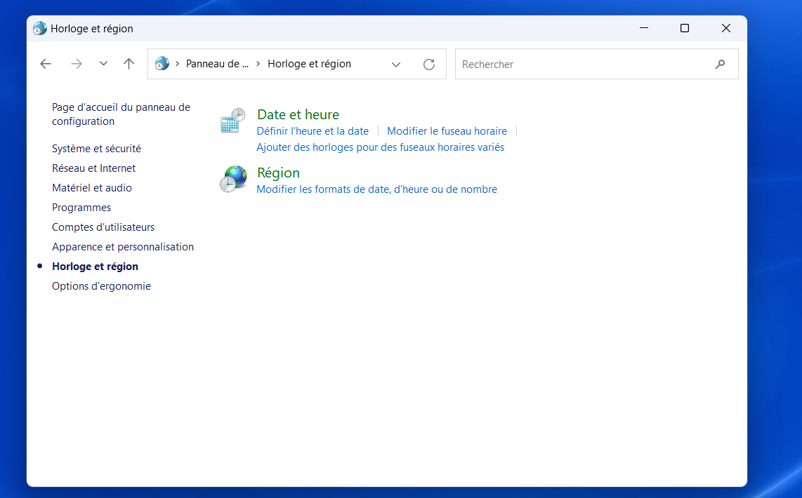 retrouver barre tâches menu Démarrer Windows 11