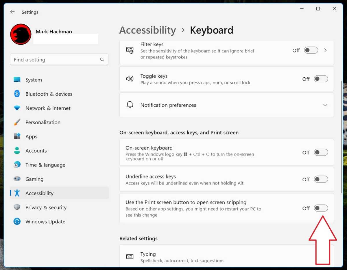 Windows 11 print screen settings