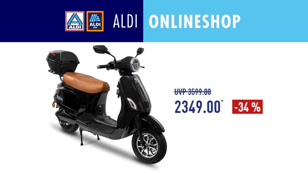 Image: Elektroroller im Retro-Look bei Aldi zum Hammerpreis