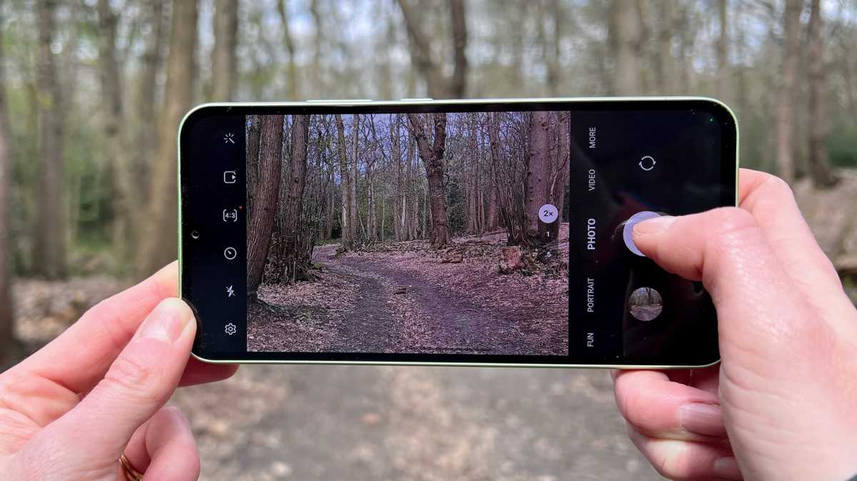 App de la cámara en el Samsung Galaxy A34