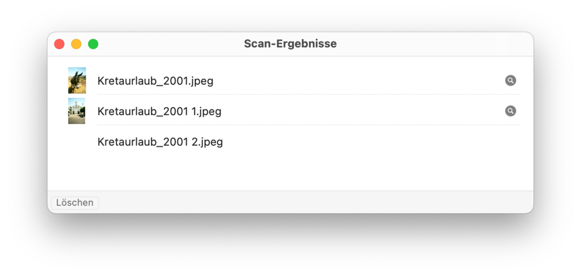 Die fertigen Scans werden im gewünschten Ordner gespeichert.
