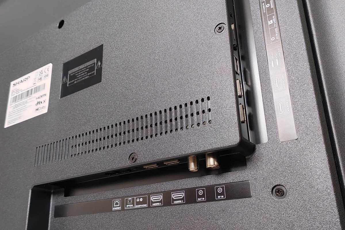 Sharp FN2 Series TV ports
