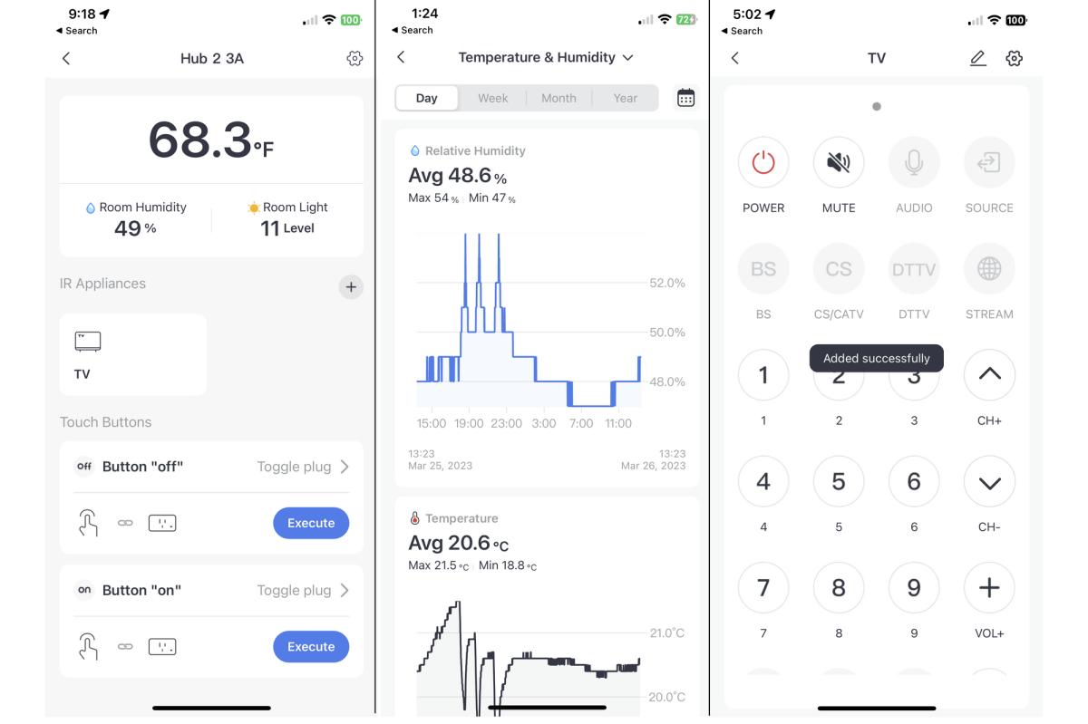 SwitchBot Hub 2 (Matter), WiFi Thermometer Hygrometer, IR Remote Control, Smart Remote and Light Sensor