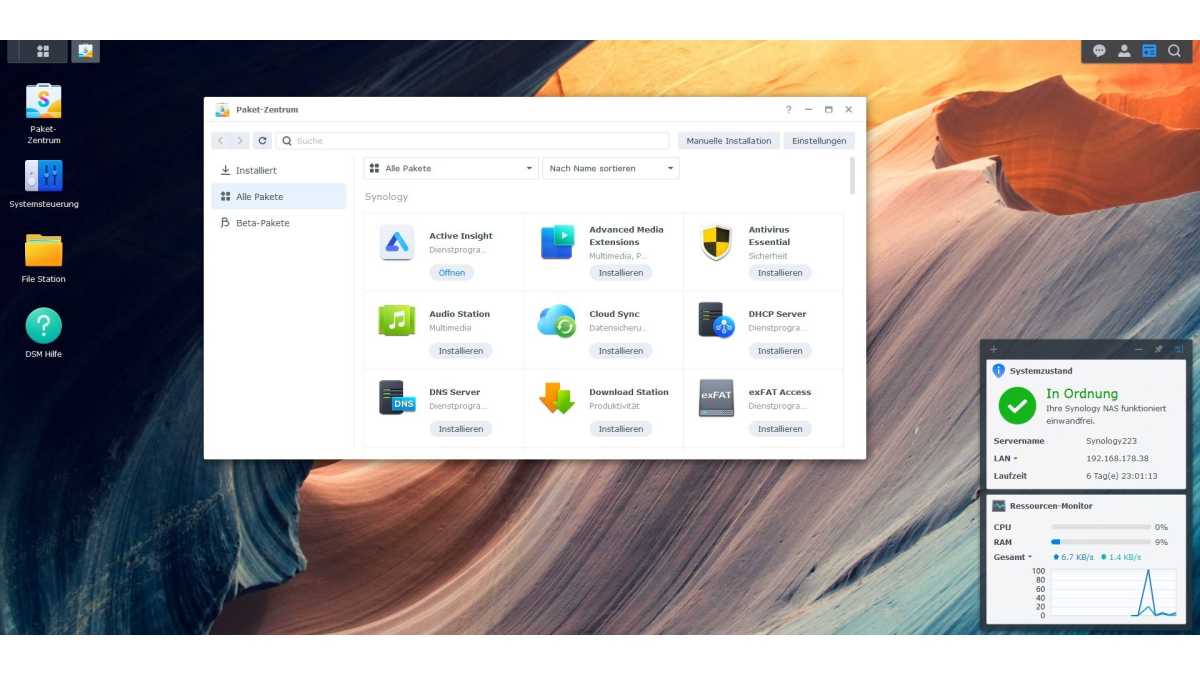 Synology Diskstation DS223 - Disk Station Manager - DSM