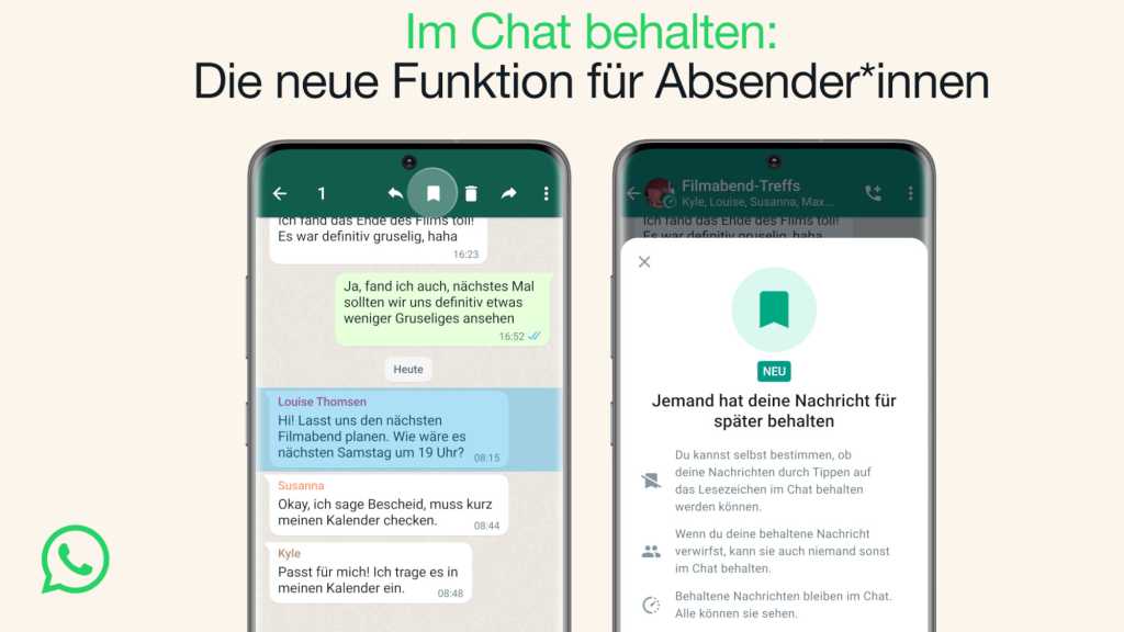 Image: Whatsapp: Neue Funktion verbessert selbstlÃ¶schende Nachrichten deutlich â flexibler und mehr PrivatsphÃ¤re