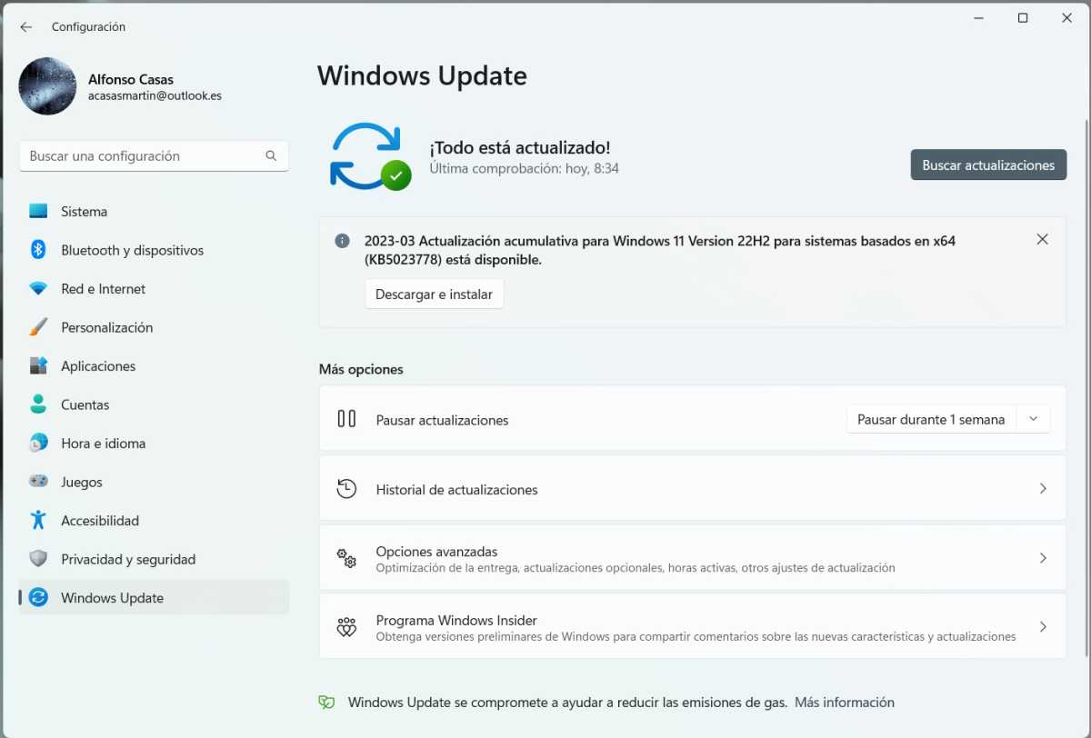 Windows 11 configuración