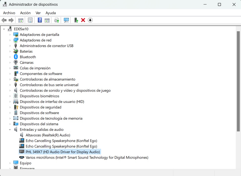 Windows 11 actualización driver sonido